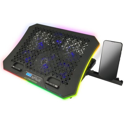Esperanza PODSTAWKA CHŁODZĄCA GAMING Z PODSTAWKĄ NA TELEFON RGB GALERNE EGC109