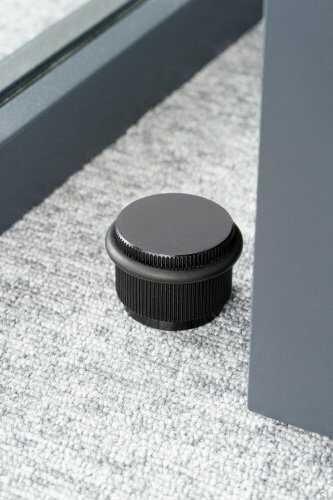 Stopka Stoper do drzwi podłogowy Arpa Czarny