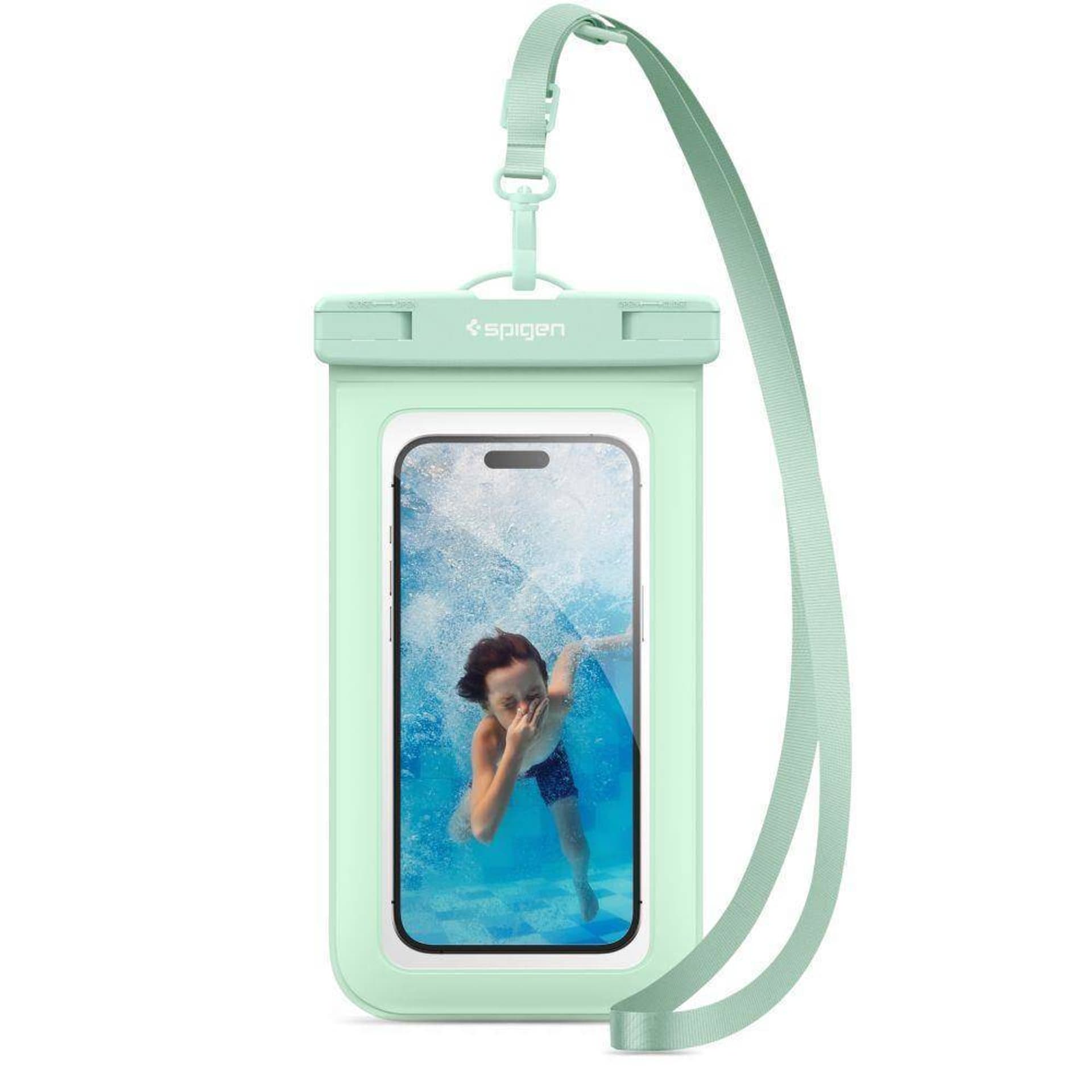 Zdjęcia - Etui Spigen A601 Universal Waterproof Case -  do smartfonów do 6.9" (Miętow 