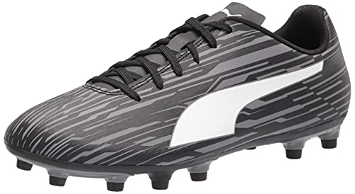 PUMA Rapido Iii Fg/Ag męskie buty piłkarskie, Puma Black PUMA White Castlerock, 42 EU