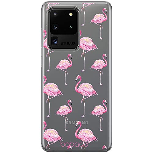 ERT GROUP etui na telefon Samsung S20 ULTRA / S11 PLUS, case oryginalny i oficjalnie licencjonowany przez Babaco, wzór Flamingo 005, optymalnie dopasowane, plecki z TPU częściowo przeźroczyste