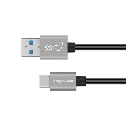 Фото - Кабель Kruger&Matz Kabel USB - USB typu C 10 Gbps 0,5 m  Basic 