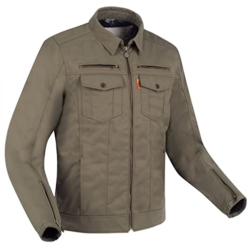 SEGURA, Męska kurtka motocyklowa Patrol Khaki, 4XL