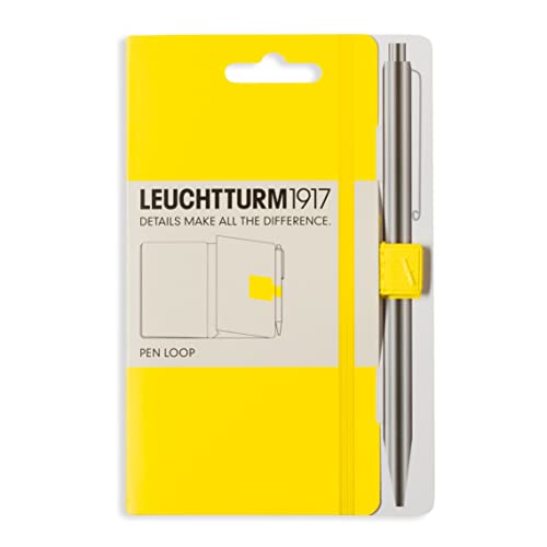Leuchtturm1917 304637 Samoprzylepny uchwyt (szlufka) na długopis Pojedynczy cytrynowy