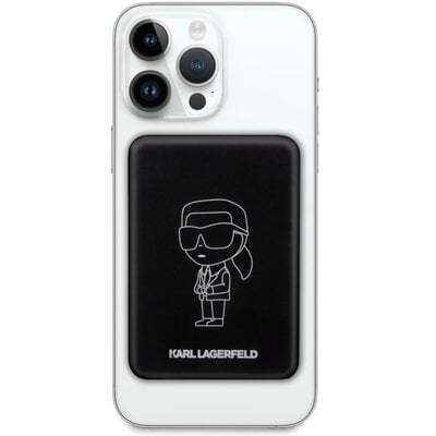 KARL LAGERFELD Ikonik MagSafe 5W 3000mAh Czarny