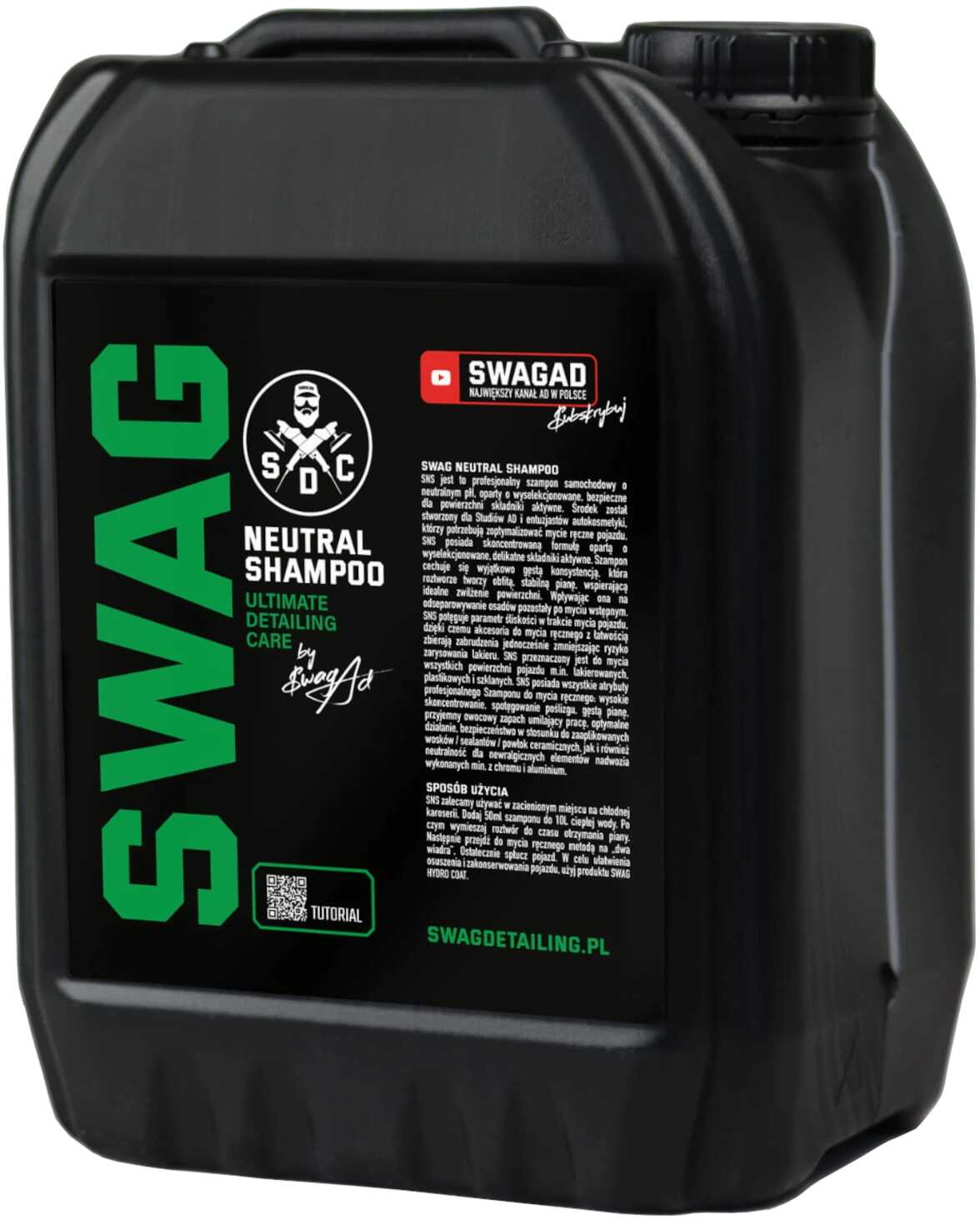 SWAG Neutral Shampoo - szampon samochodowy o neutralnym pH 5L