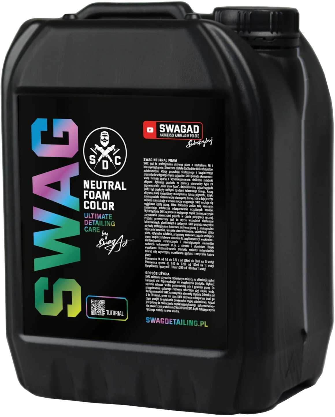 SWAG Neutral Foam Color - aktywna piana o neutralnym pH 5L