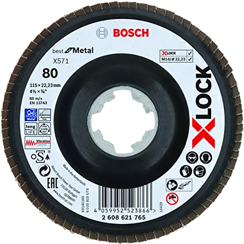 Bosch X-LOCK Best for Metal Tarcza lamelkowa X571, 115x22,23mm, G80, 2608621765