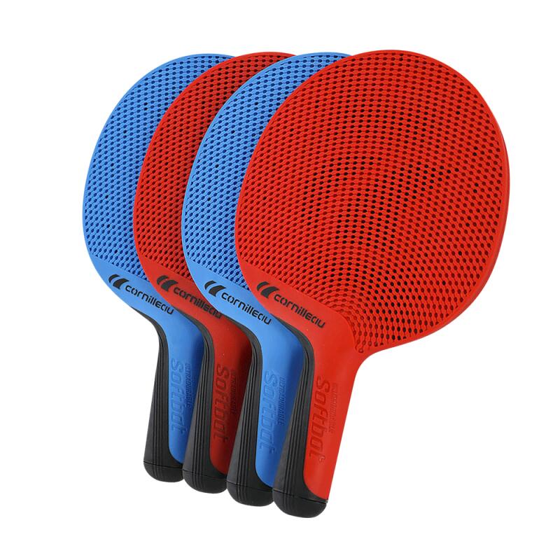 Cornilleau ZESTAW RAKIETEK PALETEK DO TENISA STOŁOWEGO 4 RAKIETKI I 4 PIŁECZKI 454755 OUTDOOR
