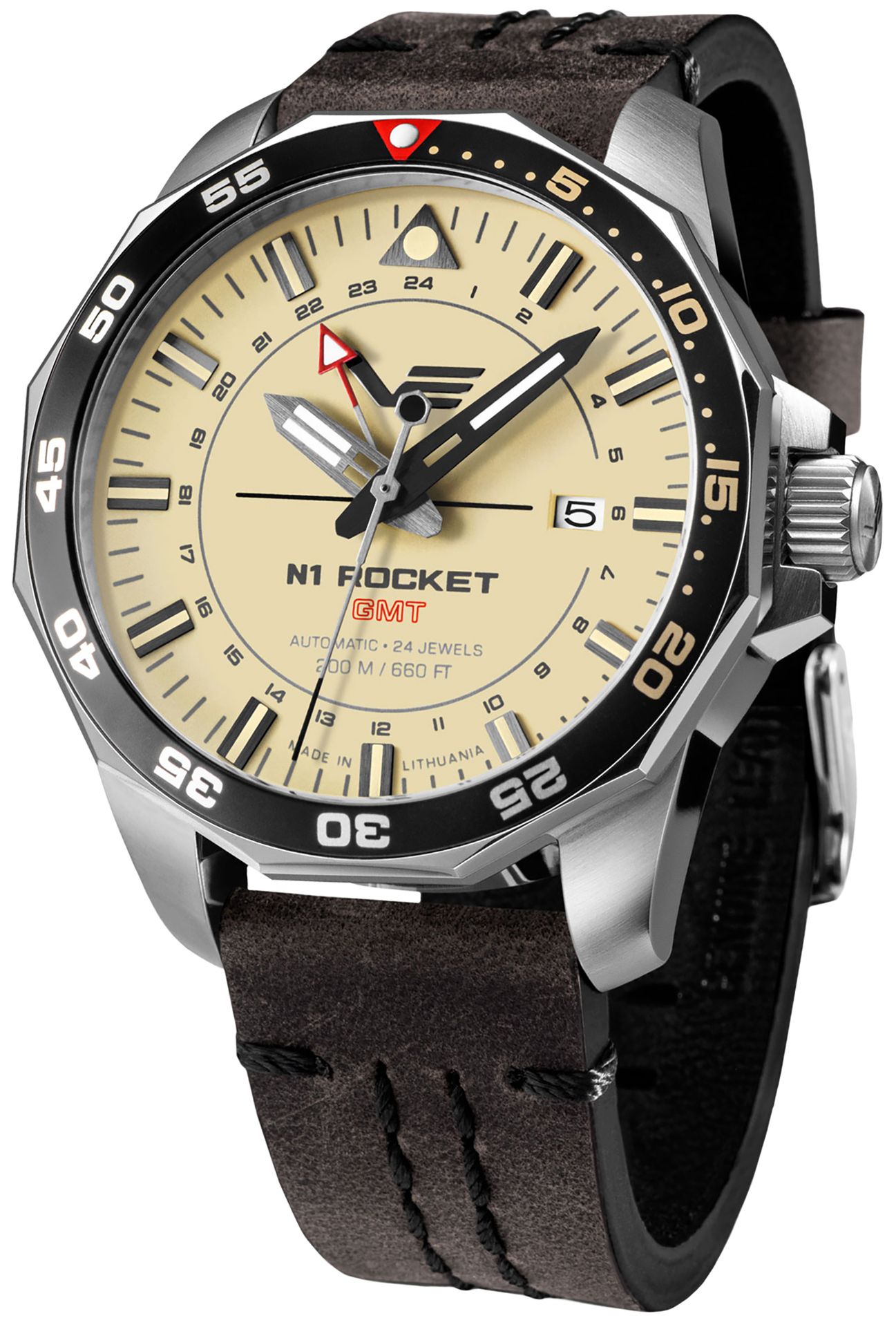 Zegarek Vostok Europe NH34-225A713 Rocket N-1 Automatic GMT