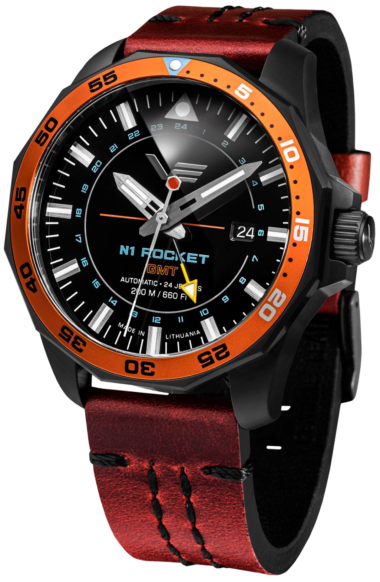 Zegarek Vostok Europe NH34-225C714 Rocket N-1 Automatic GMT