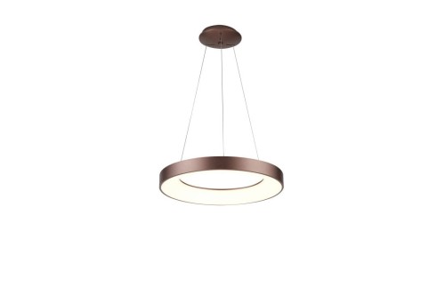 Lampa ledowa wisząca Santana AZ5011 80W okrąg brązowa