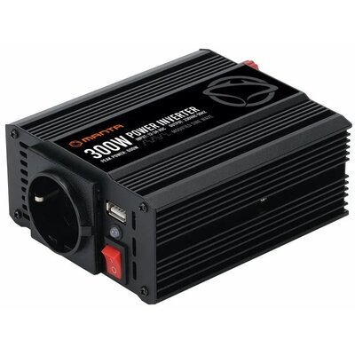 Przetwornica samochodowa 12V/24V na 230V 600W Manta MPI300M