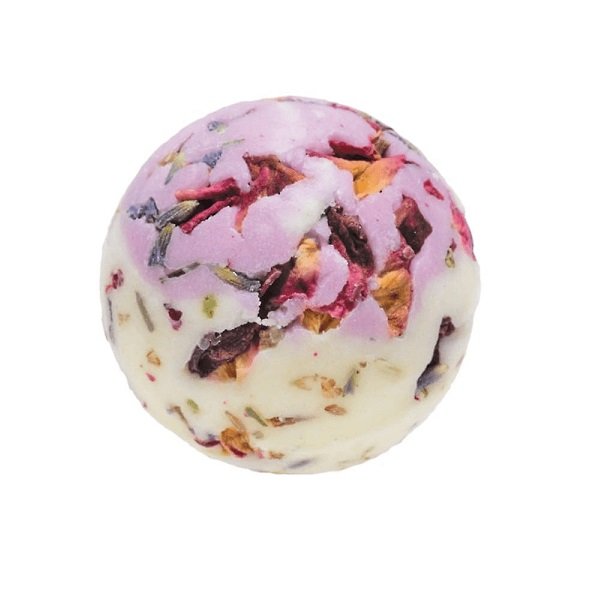 Bomb Cosmetics Bomb Cosmetics - Flower Power Bath Creamer - Maślana, kremowa kuleczka do kąpieli - DZIKA RÓŻA BCFPBC