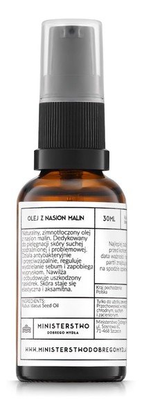 Ministerstwo Dobrego Mydła Ministerstwo Dobrego Mydła Olej Z Nasion Malin 30ml
