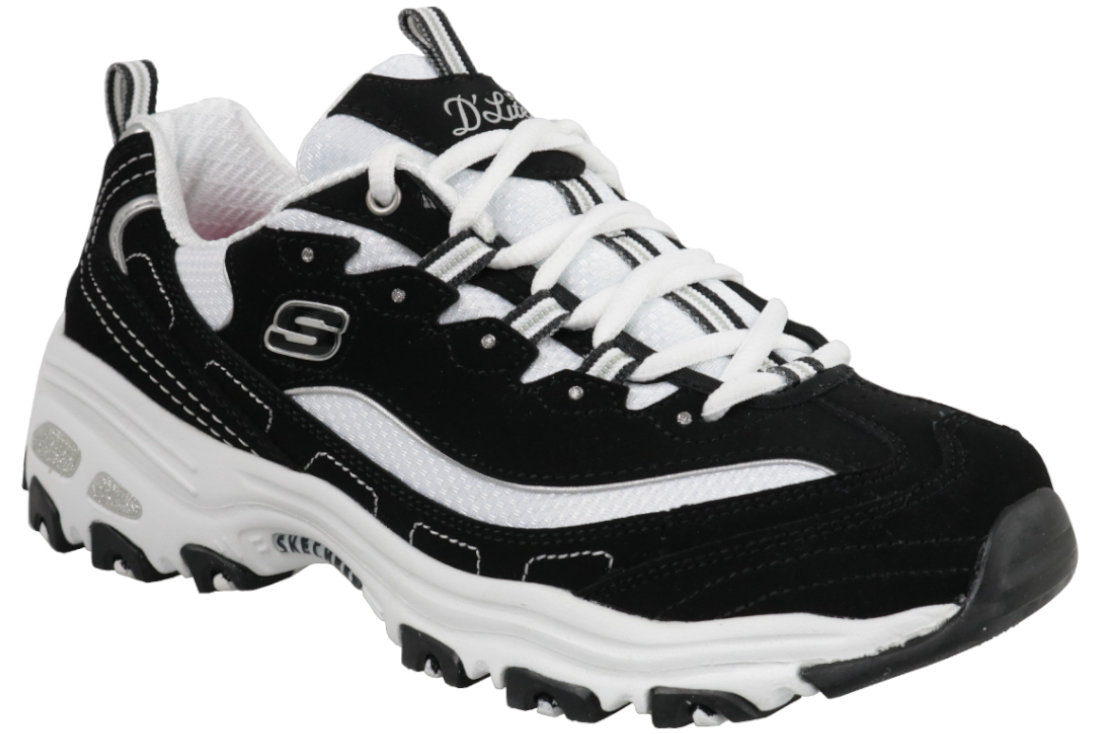 Skechers Skechers D-Lites Biggest Fan Damskie Czarne (11930-BKW)