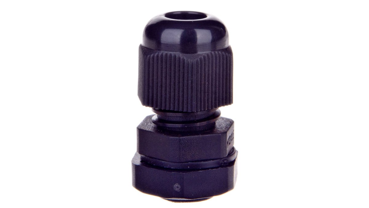 Ergom Dławnica kablowa poliamidowa M12 IP68 DP-EN 12 HM BK czarna E03DK-01040120101 100szt. 01040120101