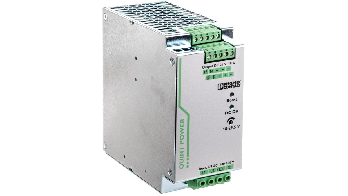 Phoenix contact Zasilacz impulsowy 400-500V AC/24V DC 240W 10A (modułowy) QUINT-PS/3AC/24DC/10 2866705 2866705