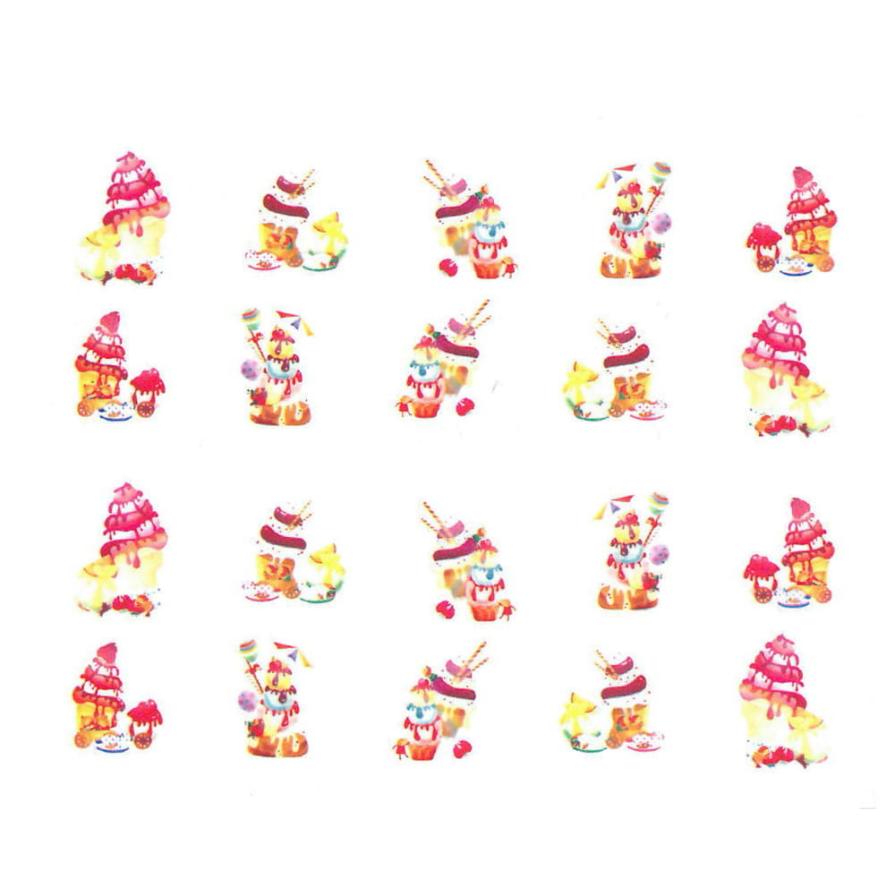 Allepaznokcie Naklejki wodne do paznokci Nr BN 820