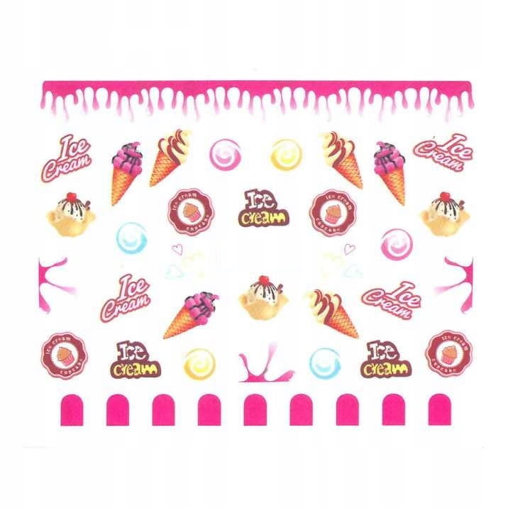 Allepaznokcie Naklejki wodne do paznokci Nr BN 825