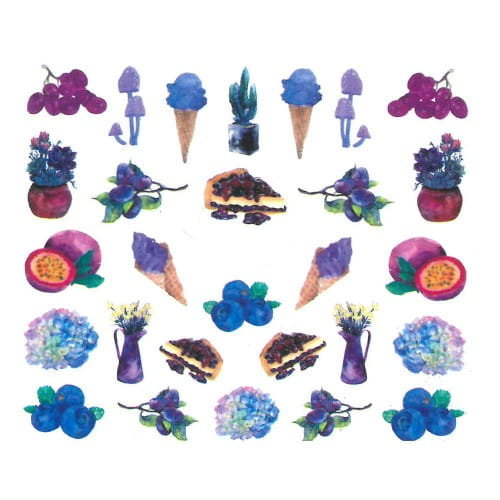 Allepaznokcie Naklejki wodne do paznokci Nr BN 1797