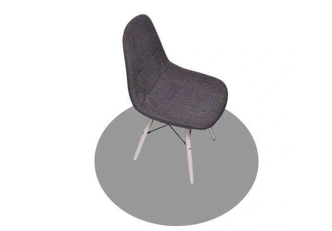 Mata Podłogowa Szara Pcv Pod Krzesło Fi 120 Okrągła 2Mm