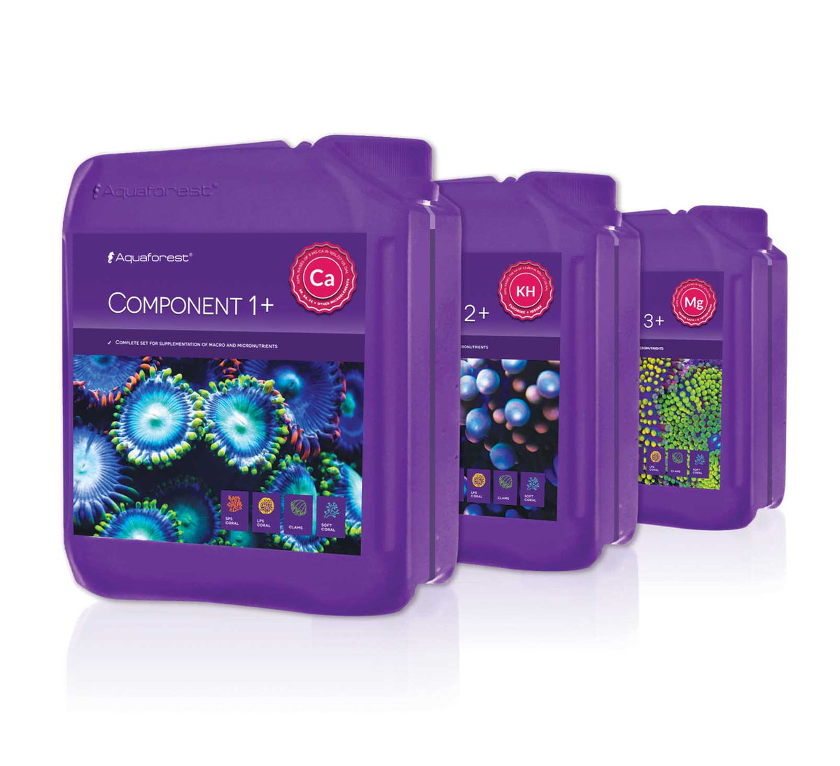 Aquaforest Aquaforest Component +1, +2, +3 (Zestaw Balinga 3x5l) AF COMPONENT 1+2+3+ 15L