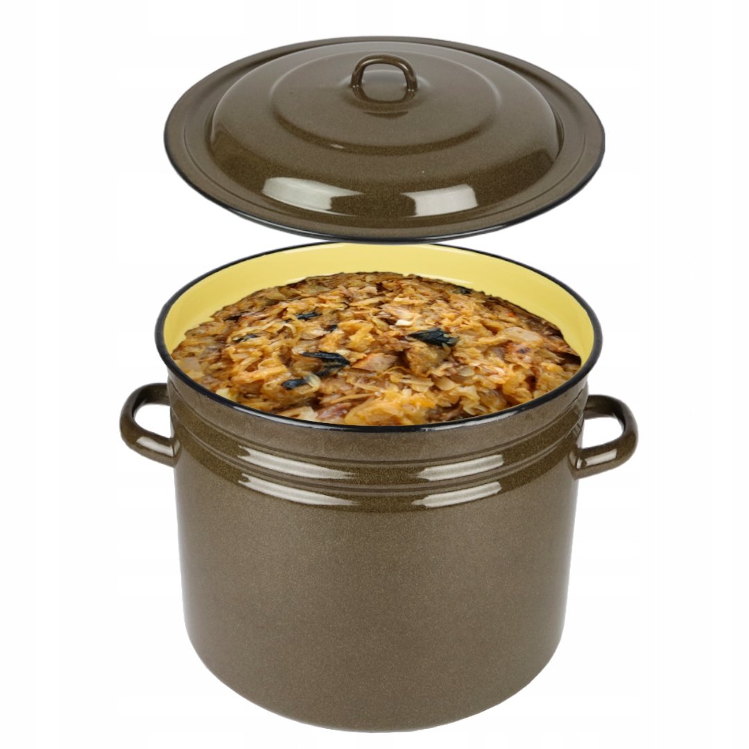 Garnek Tradycyjny Emalia Xxl 40L Duży Gaz Bigos
