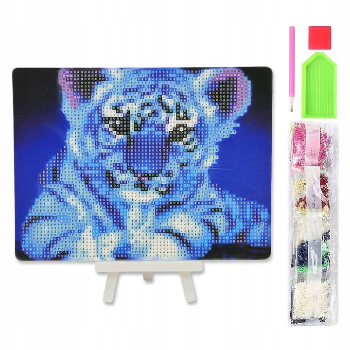 Mozaika Diamentowa 3D 15X20 Tygrys