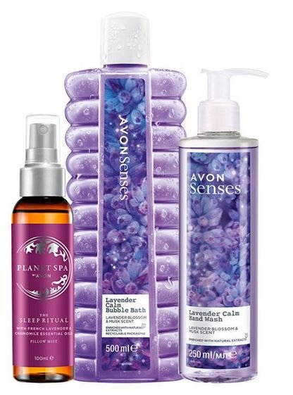 Avon, Lawendowy Zestaw Kosmetyków Do Pielęgnacji Ciała, 3 szt.