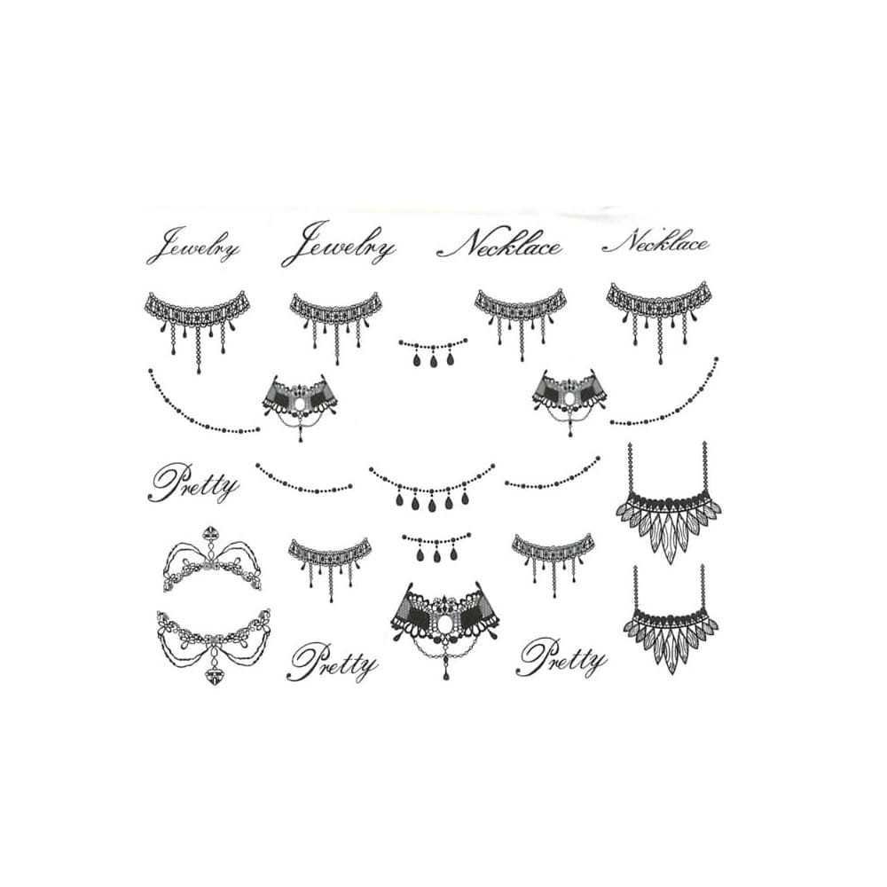 inna marka NAKLEJKI WODNE paznokcie Koronka ornamenty STZ-249 5906546874240