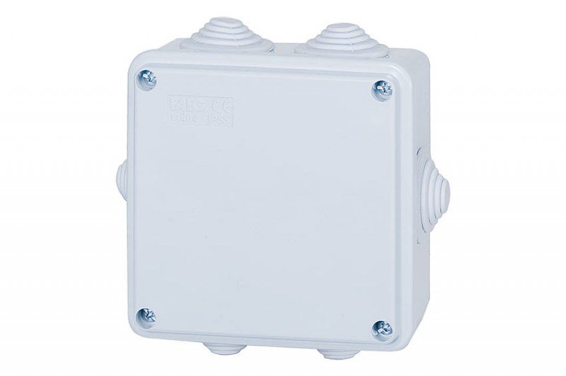 Puszka hermetyczna Fg 100x100x50 z dławikami