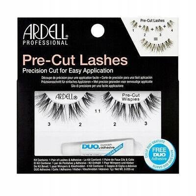 Adrell, Rzęsy sztuczne Pre-Cut Wispies + klej Duo