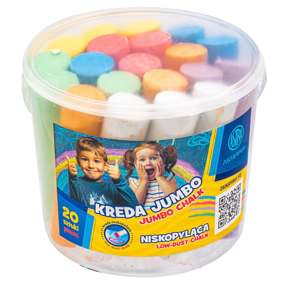 Kreda Jumbo Wiaderko Astra Fun 20 szt