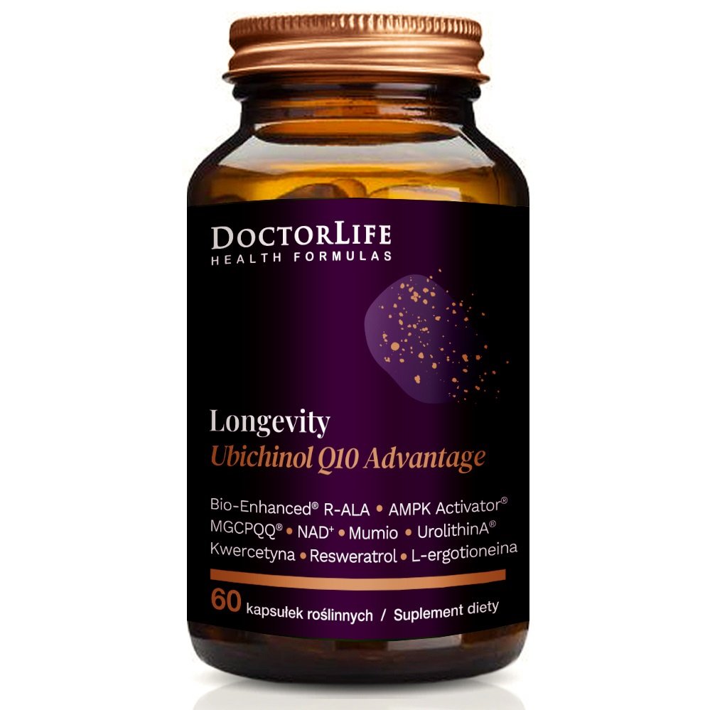 Doctor Life, Longevity Ubichinol Q10 Advantage suplement diety, 60 kapsułek