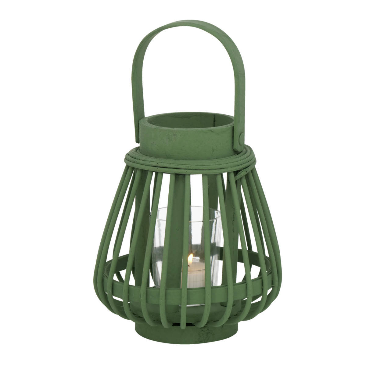 Bambusowy lampion Ilvie,16 cm, tealight