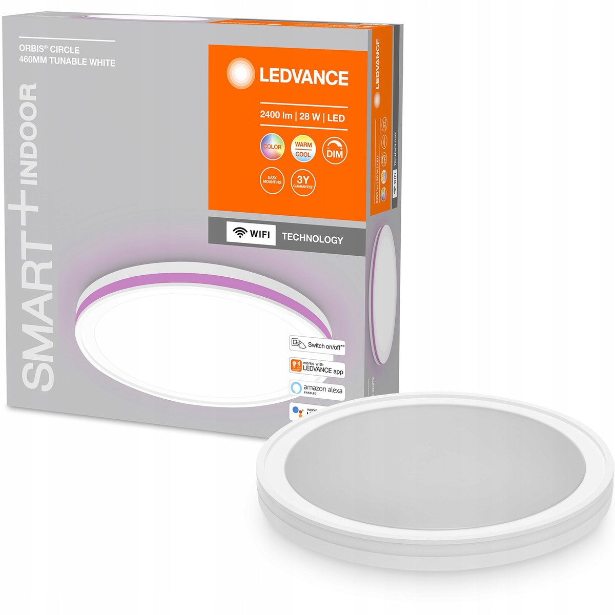 LEDVANCE SMART+ SMART+ WiFi Orbis Circle CCT RGB biała