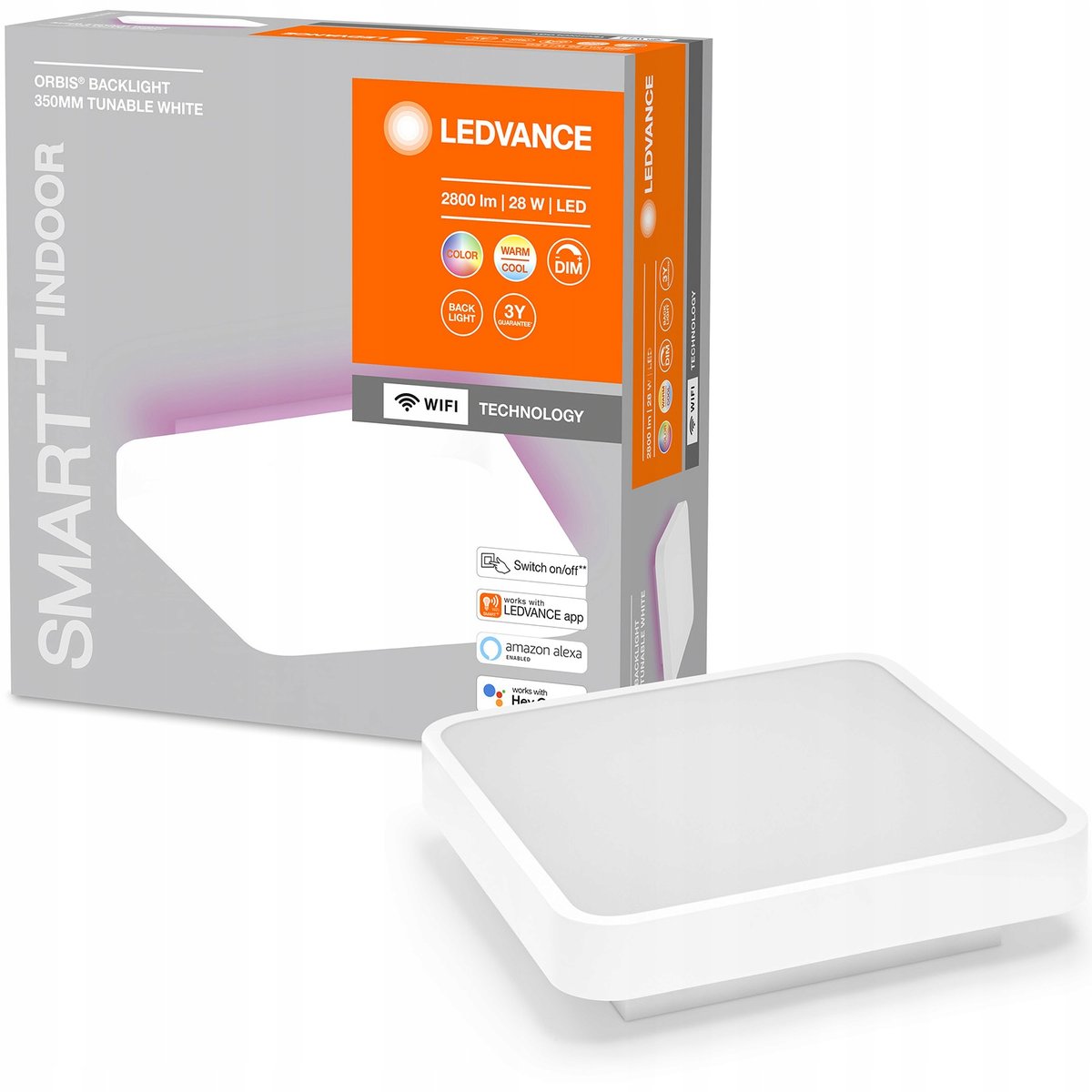 LEDVANCE SMART+ SMART+ WiFi Orbis Backlight biała 35x35cm