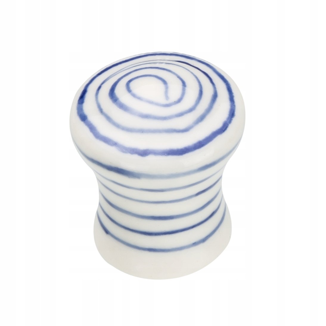 Gałka meblowa stożek porcelanowa biało-niebieska GSTOPOR
