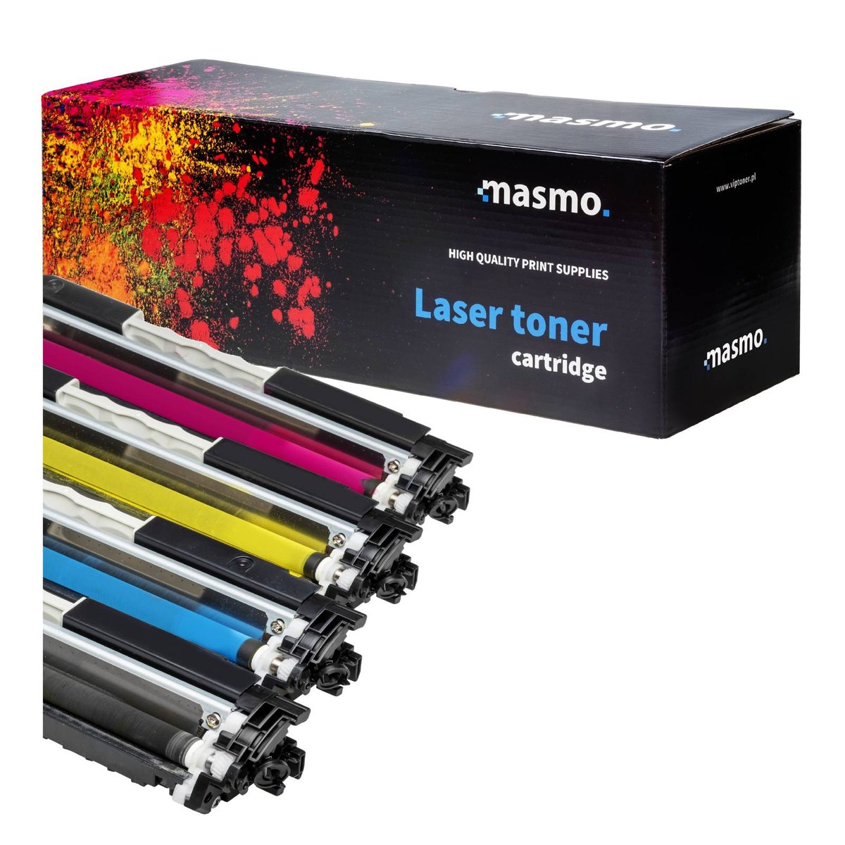 Zestaw 4x Toner MASMO do HP CE310-CE313A XL LASERJET CP1025 CP1025NW MFP M175A M175NW CMYK zamienniki (05)