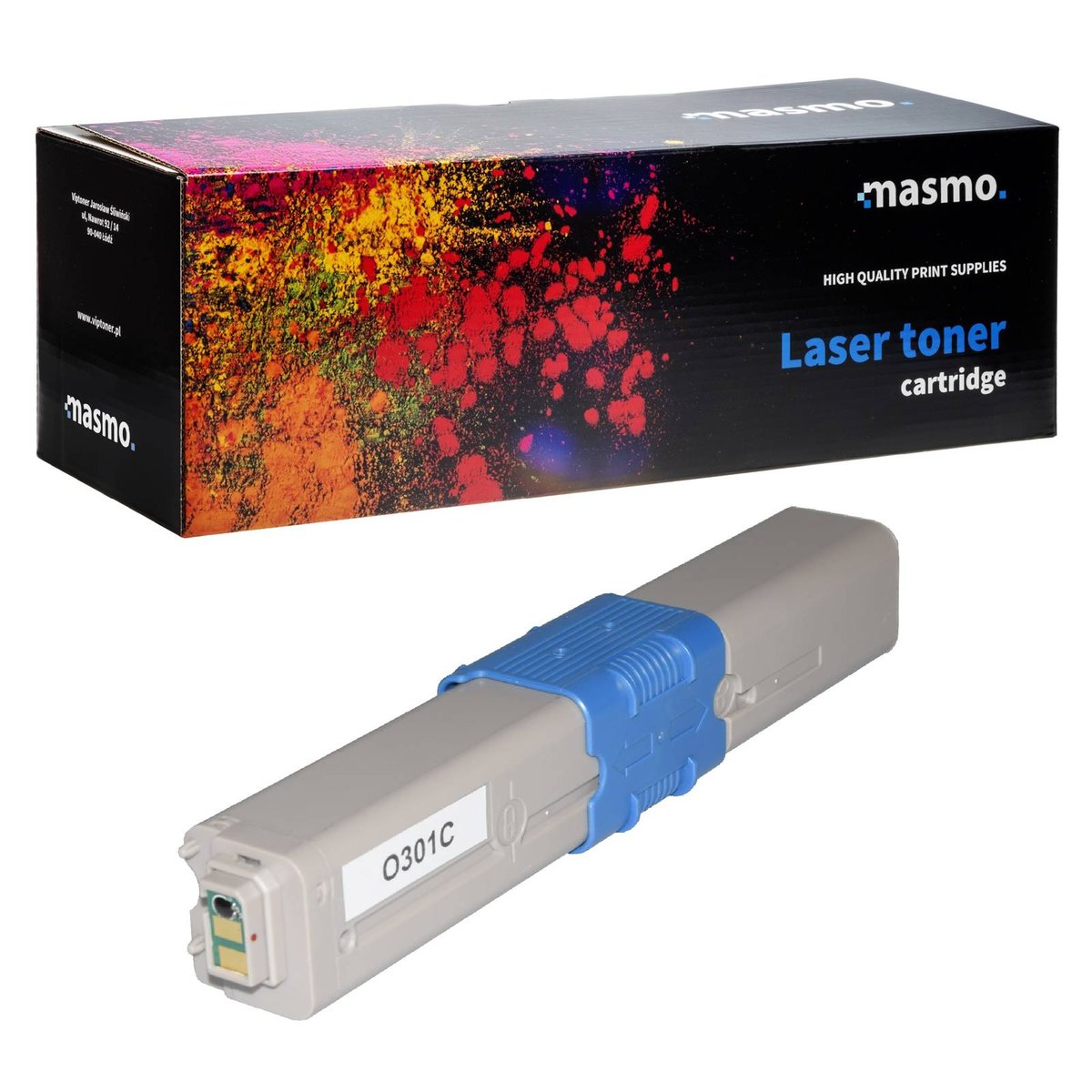Toner Masmo Do Oki C301 C321 Mc332 Mc342 Niebieski Zamiennik