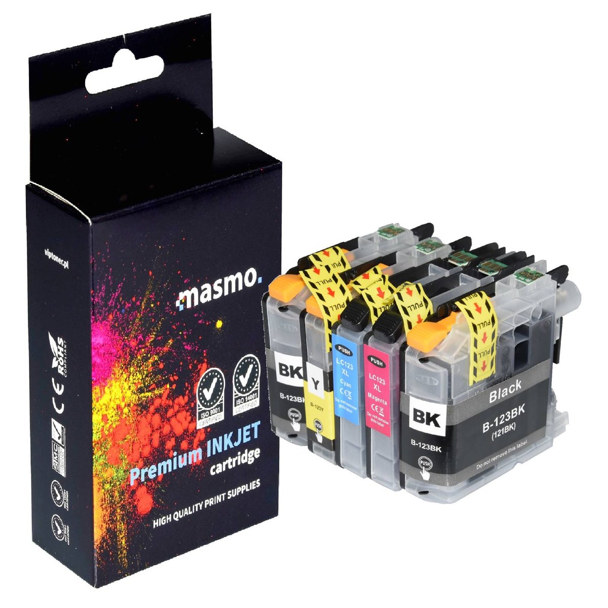 Zestaw 5x Tusz MASMO do Brother LC123 DCP-J132W DCP-J152W MFC J6520DW J6920DW CMYK zamienniki