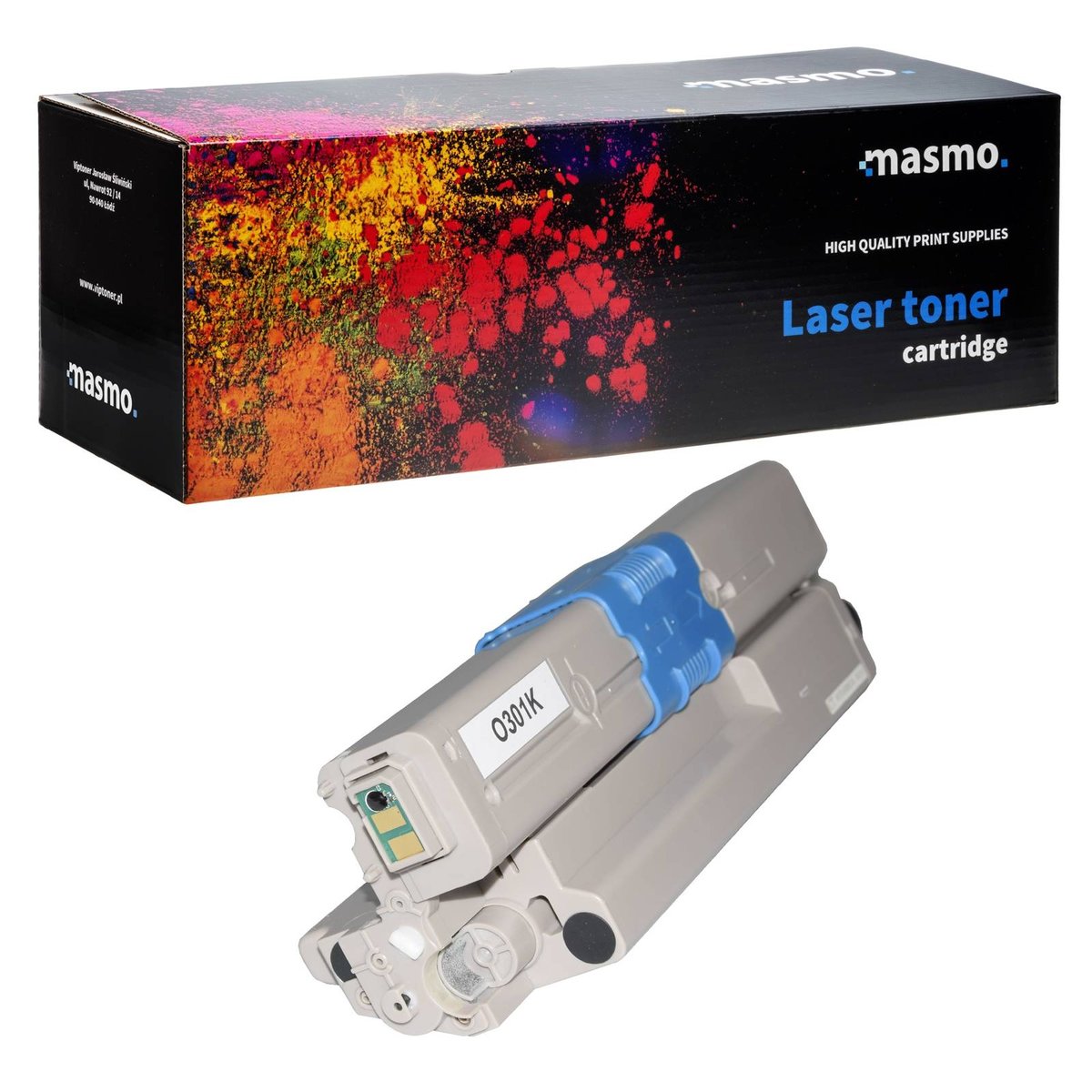 Toner MASMO do OKI C301 C321 MC332 MC342 czarny zamiennik