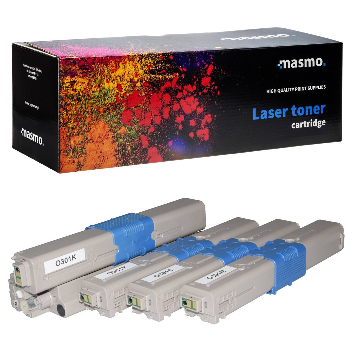 Zestaw 4x Toner MASMO do OKI C301 CMYK zamienniki