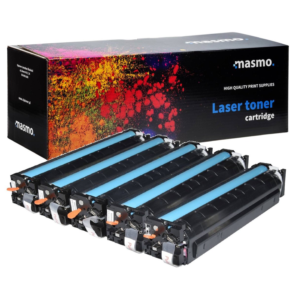 Zestaw 5x Toner MASMO do Canon CRG-054H i-SENSYS MF644Cdw MF645 LBP621 LBP623 CMYK zamienniki