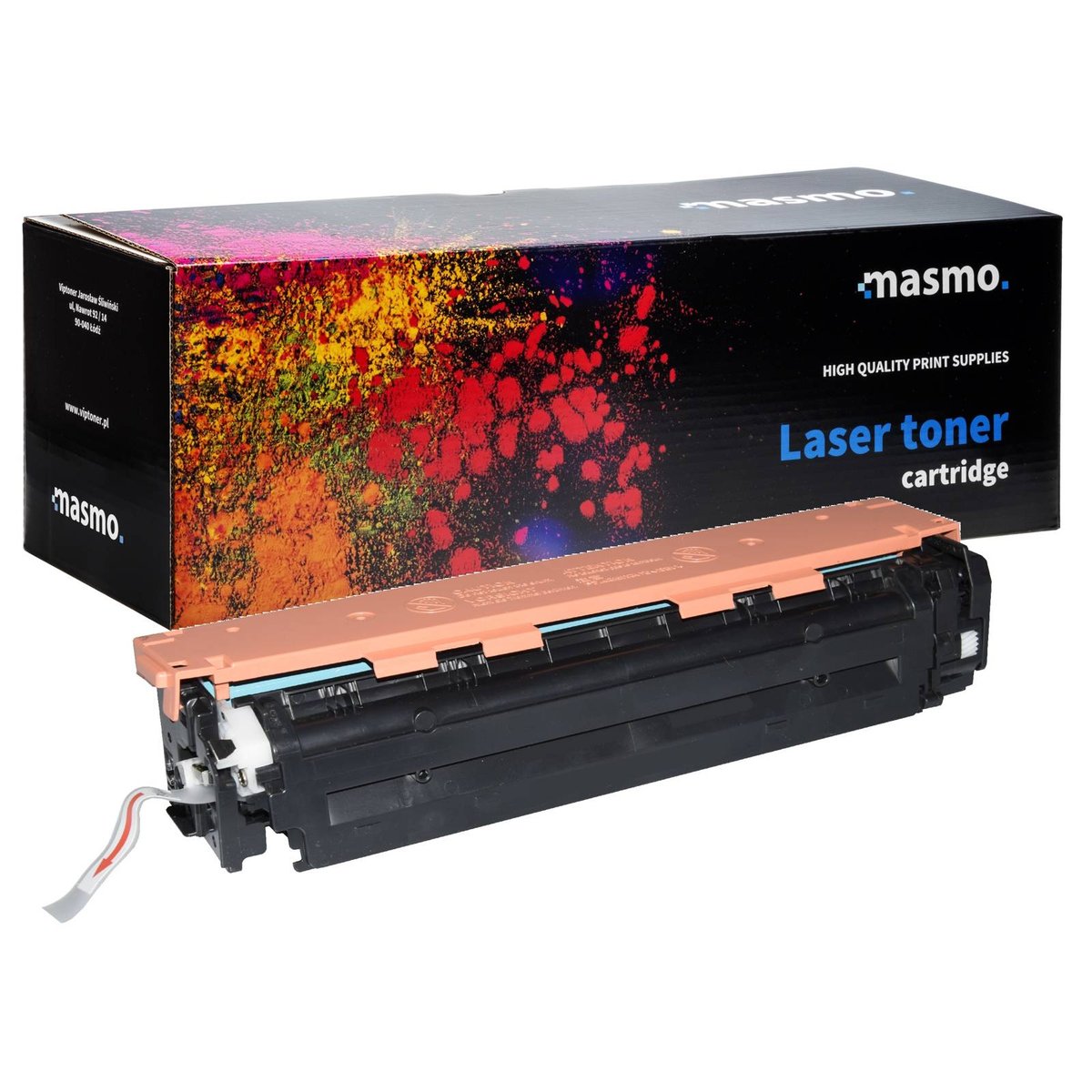 Toner MASMO do HP CB542A LaserJet CP1215 1515 CP1518 żółty zamiennik