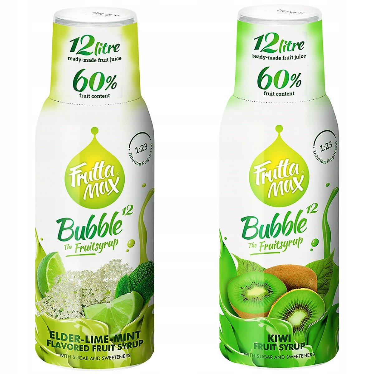 Syropy Fruttamax Limonka Mięta Bez Kiwi 500 Ml