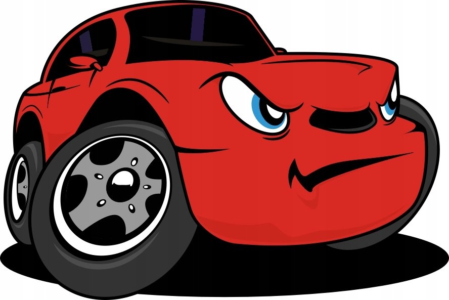 Auto cars samochód - naklejka Pojazdy 214, 120x80 cm