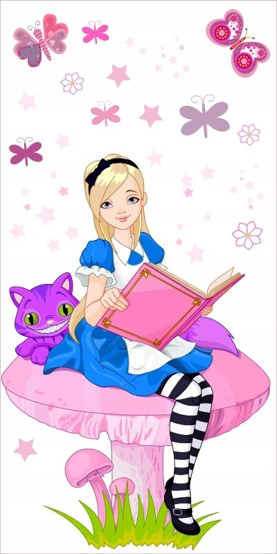 Naklejki mat Alicja w Krainie Czarów 47, 200x100 cm