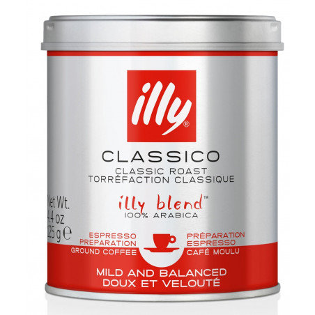 Illy illycaff S.p.A. Classico Medium Roast Ground Coffee 125g(UK)